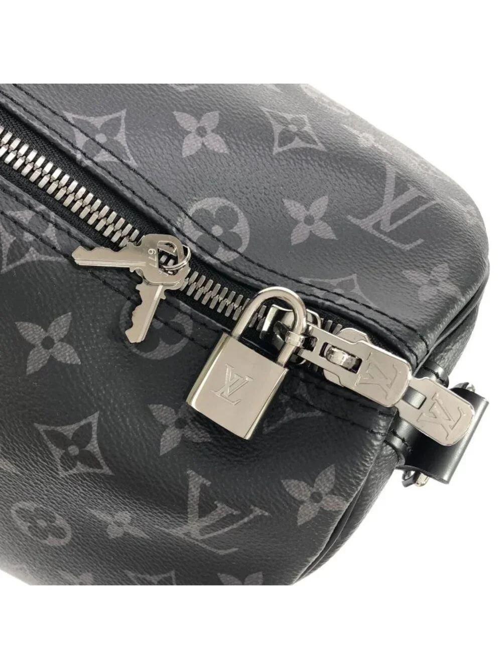 Louis Vuitton Monogram Eclipse Keepall Bandouliere 45 Boston